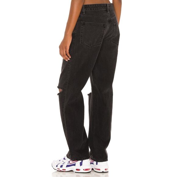 GRLFRND Amanda Mid Rise Loose Boyfriend in Black SOLD OUT Retail $225 27 - Picture 8 of 11
